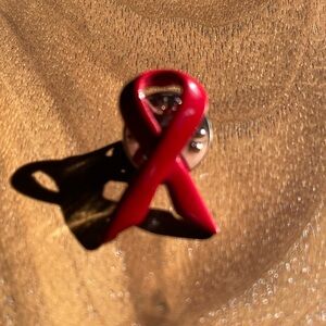 AIDS Awareness Red Ribbon Pin